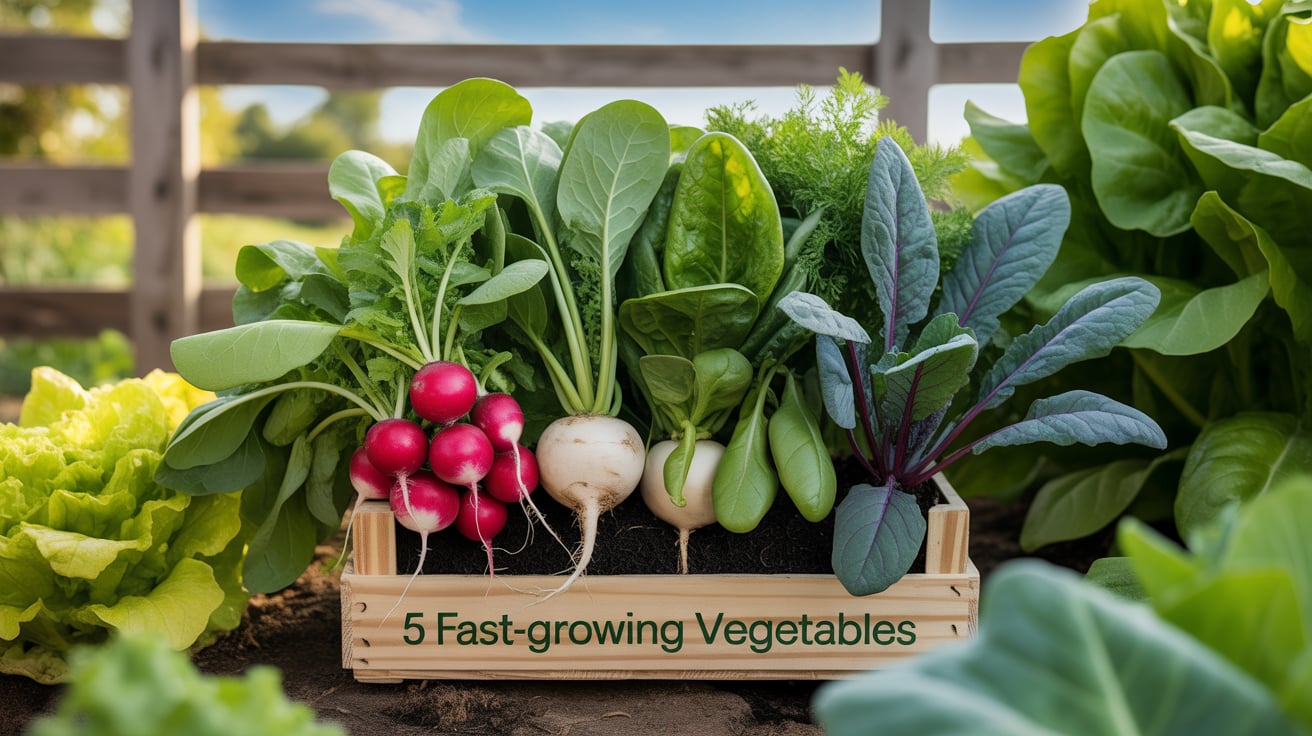 5 Fast-Growing Vegetables for Impatient Gardeners