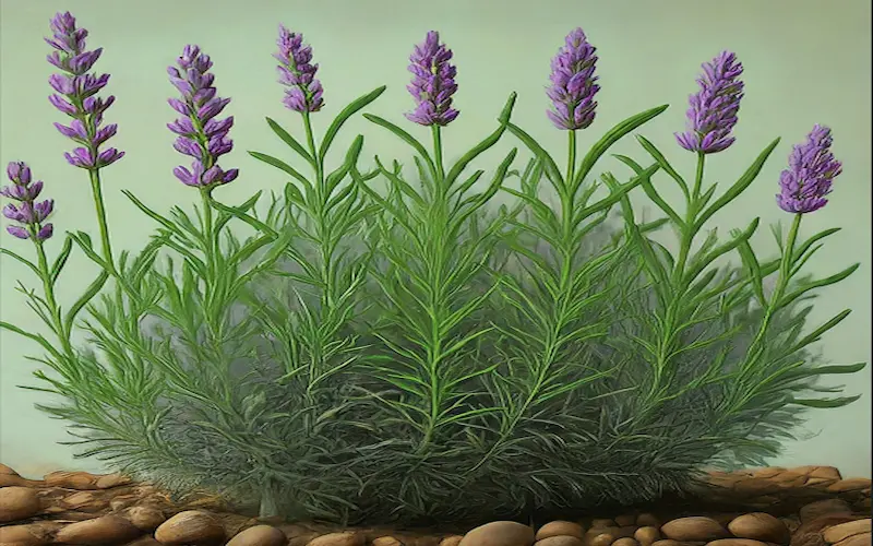 Lavender flowering