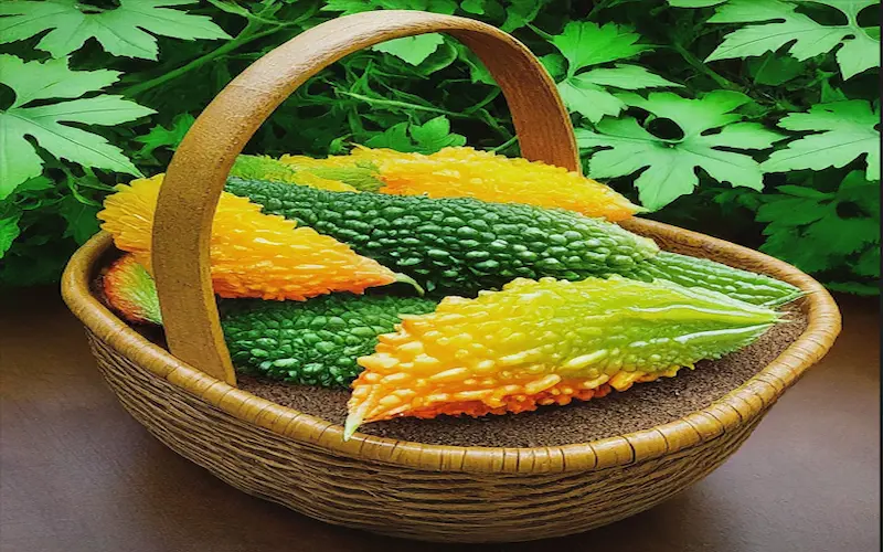 Harvesting bitter melon