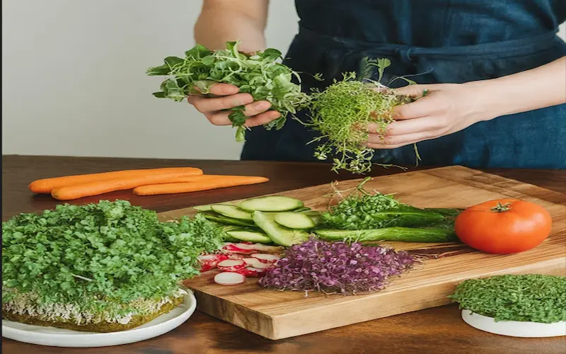 Microgreen salads