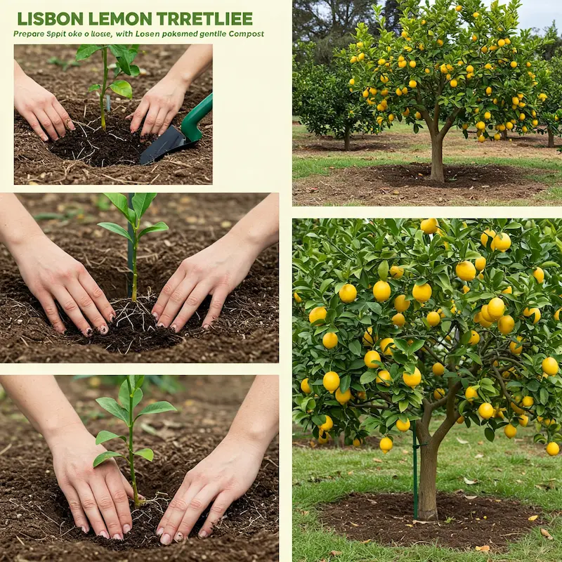 Planting Lisbon Lemon Trees