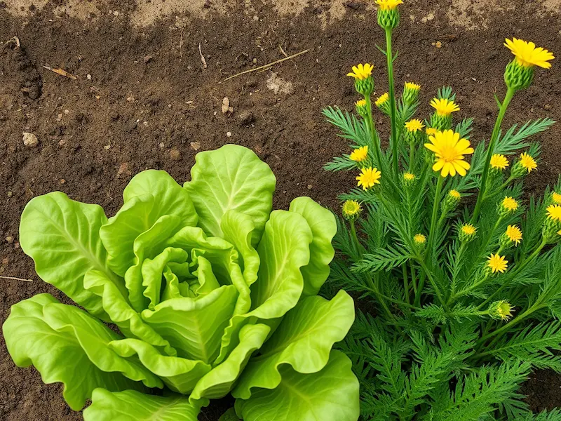 Yarrow with lettuce